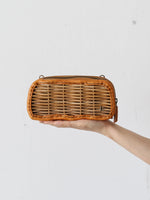 Load image into Gallery viewer, ebagos Rattan Long Wallet - Fini Shrink [35631BK]
