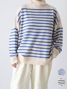 TOWAVASE バスクプルオーバー (タートルネック) 一本どり[mdm02-03