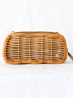 Load image into Gallery viewer, ebagos Rattan Long Wallet - Fini Shrink [35631BK]

