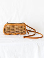 Load image into Gallery viewer, ebagos Rattan Long Wallet - Fini Shrink [35631BK]
