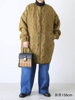 画像をギャラリービューアに読み込む, R&amp;D.M.Co- ジャガードマトラッセハーフコート [7735]
