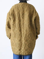 画像をギャラリービューアに読み込む, R&amp;D.M.Co- ジャガードマトラッセハーフコート [7735]
