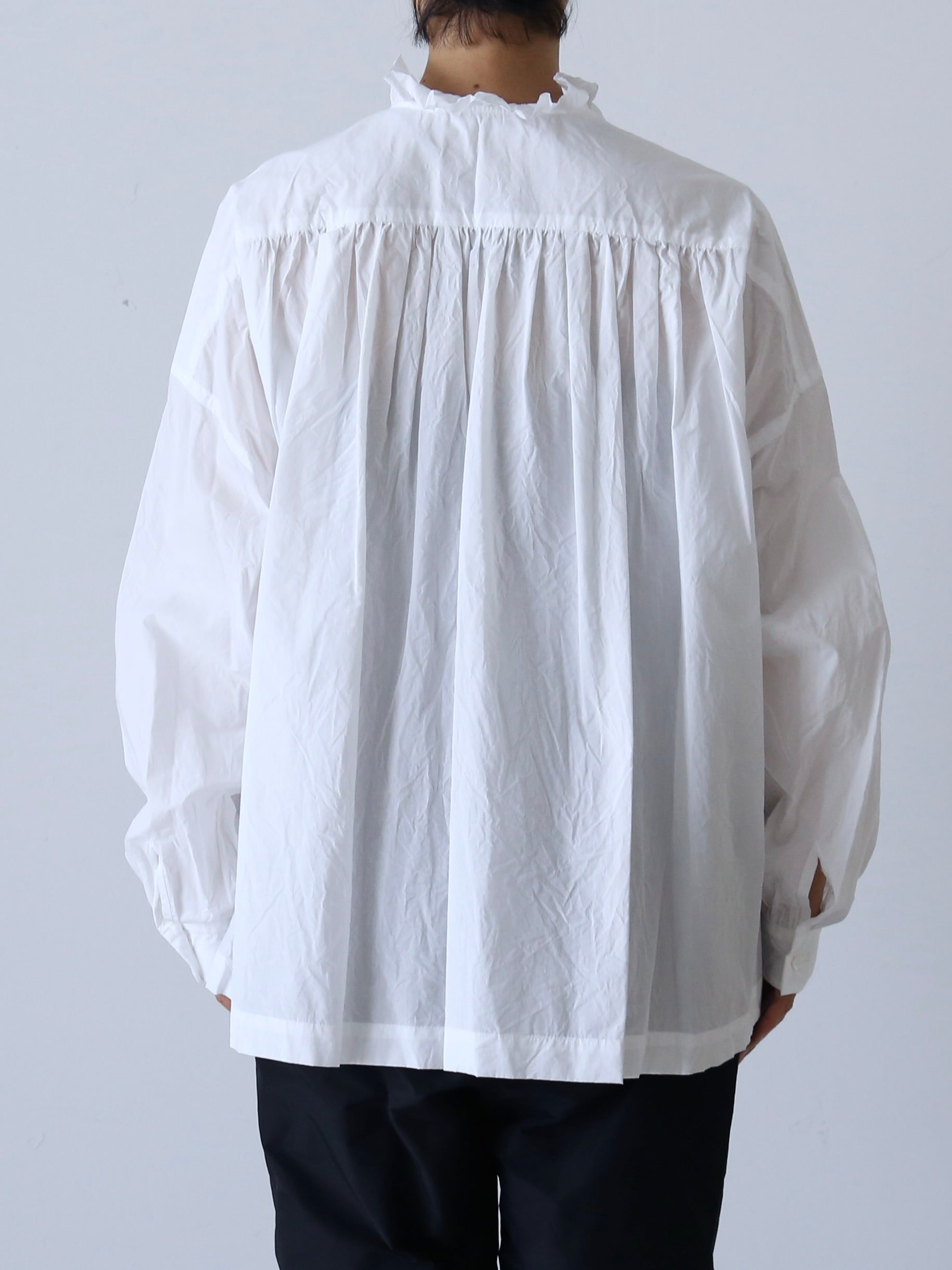 TOUJOURS レースピンタックラッフルシャツ [MM43DS01]