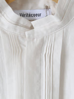 画像をギャラリービューアに読み込む, Veritecoeur ピンタックシャンブレーシャツ [VC-2818]
