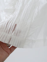 画像をギャラリービューアに読み込む, TOUJOURS レースピンタックラッフルシャツ [MM43DS01]
