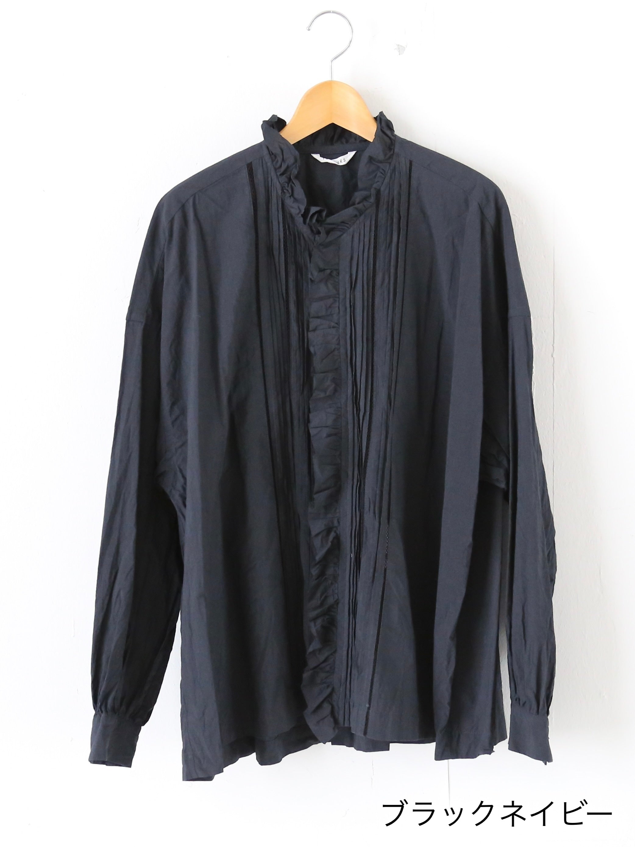 TOUJOURS レースピンタックラッフルシャツ [MM43DS01]