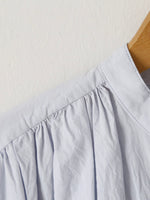 画像をギャラリービューアに読み込む, TOUJOURS ハーフビショップスリーブプリーテッドシャツドレス [MM44HD03]
