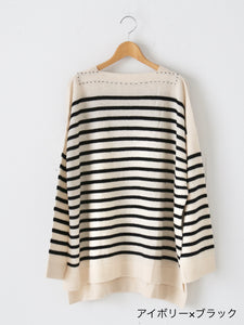 TOWAVASE バスクプルオーバー (ボートネック) 一本どり TOWAVASE バスクプルオーバー (ボートネック) 一本どり [mdm02-01] – CREER