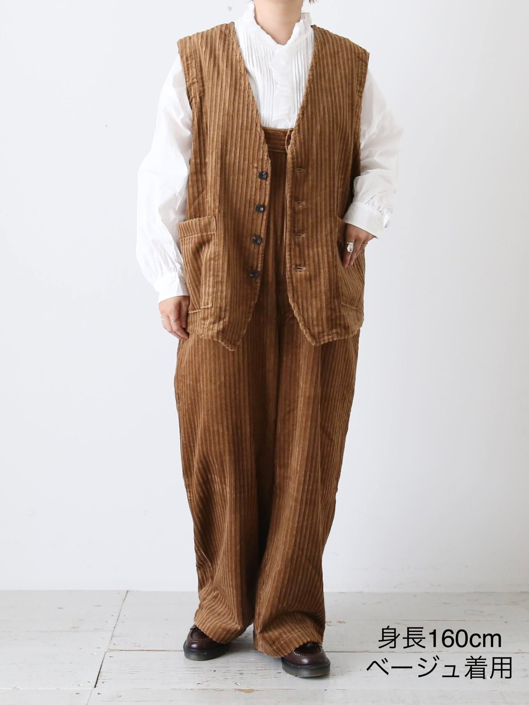 YARMO オーバーサイズドスリーブレスジャケット [YAR-25AW J22]