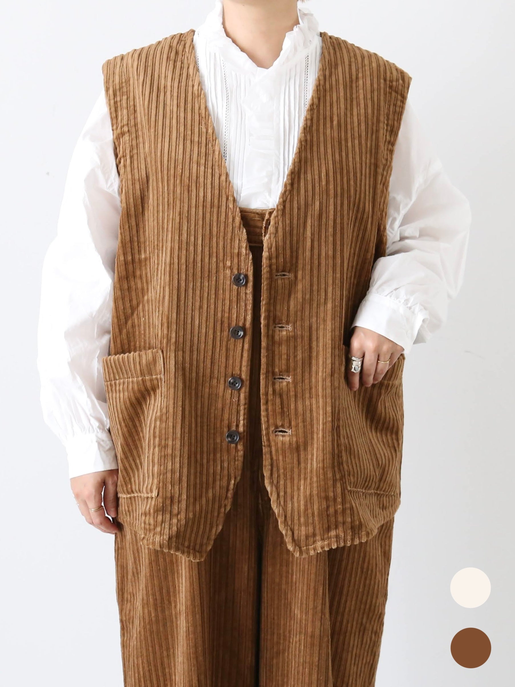 YARMO オーバーサイズドスリーブレスジャケット [YAR-25AW J22]