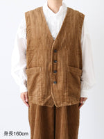 画像をギャラリービューアに読み込む, YARMO オーバーサイズドスリーブレスジャケット [YAR-25AW J22]
