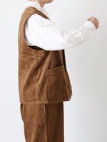 画像をギャラリービューアに読み込む, YARMO オーバーサイズドスリーブレスジャケット [YAR-25AW J22]
