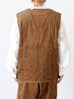 画像をギャラリービューアに読み込む, YARMO オーバーサイズドスリーブレスジャケット [YAR-25AW J22]
