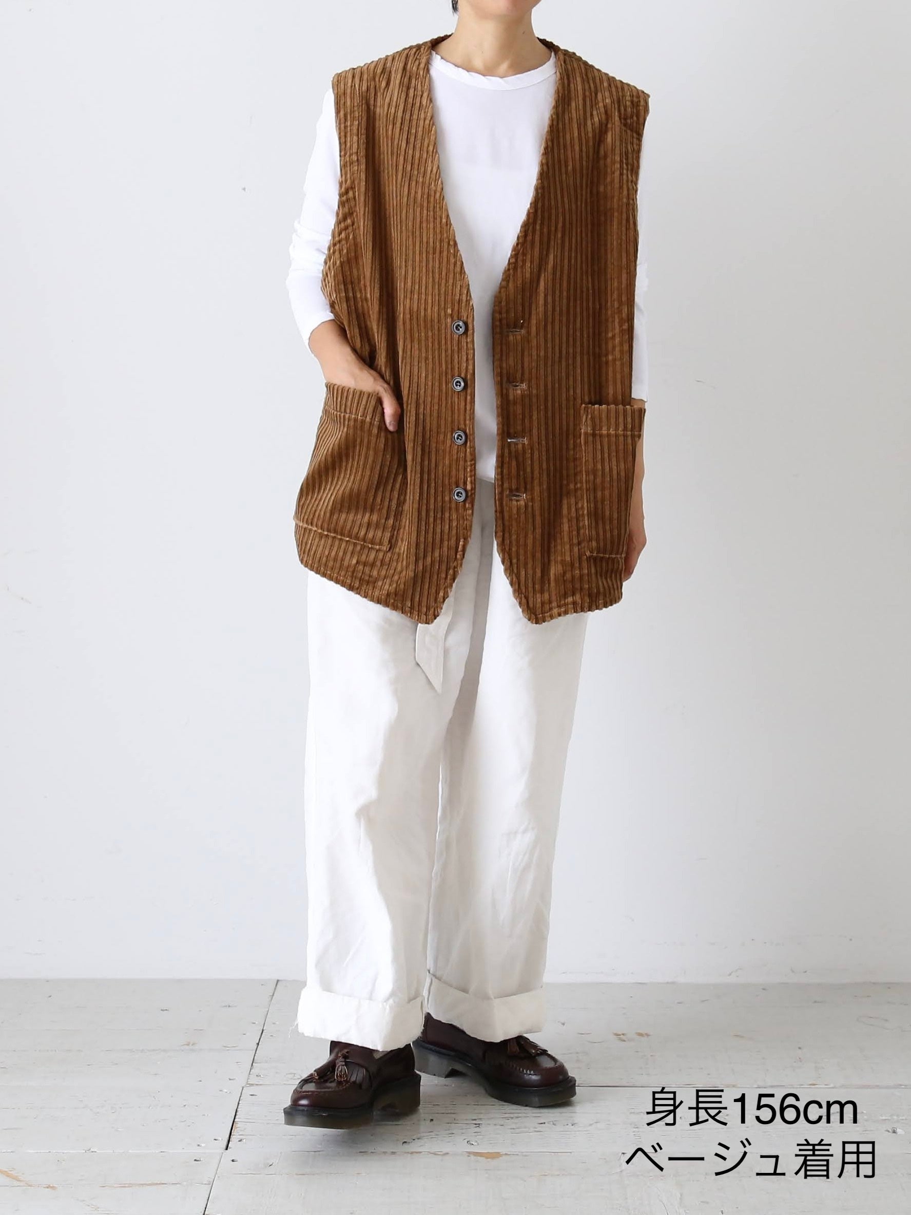 YARMO オーバーサイズドスリーブレスジャケット [YAR-25AW J22]