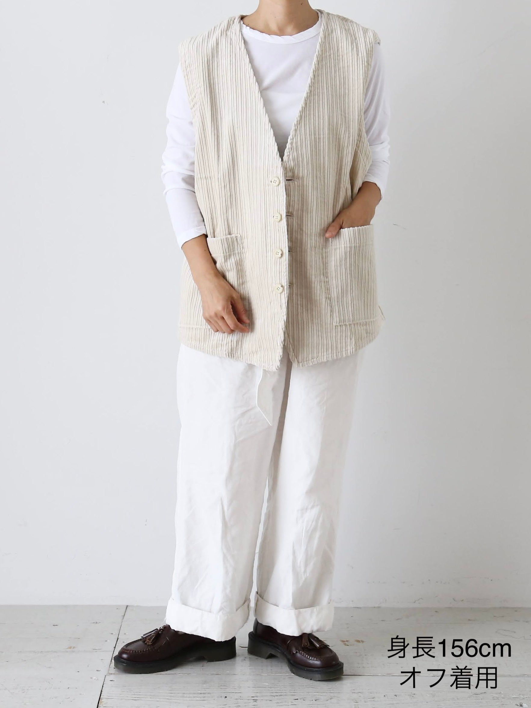 YARMO オーバーサイズドスリーブレスジャケット [YAR-25AW J22]