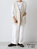 画像をギャラリービューアに読み込む, YARMO オーバーサイズドスリーブレスジャケット [YAR-25AW J22]
