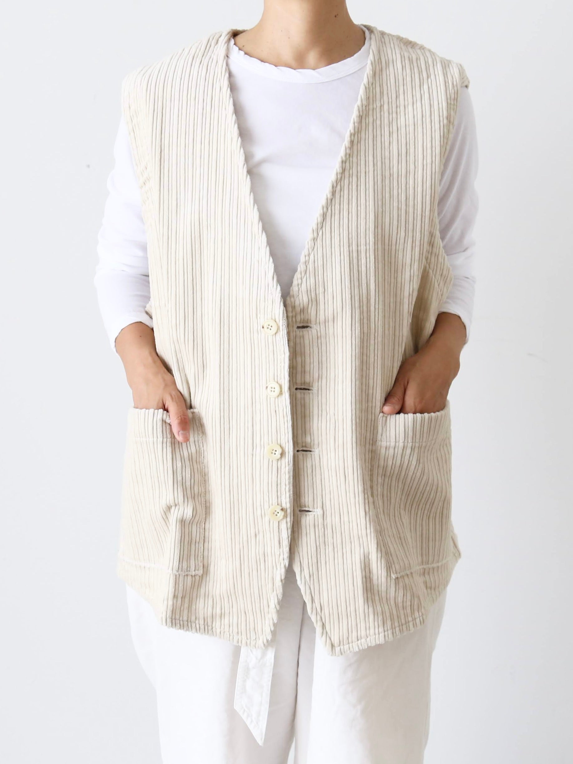 YARMO オーバーサイズドスリーブレスジャケット [YAR-25AW J22]