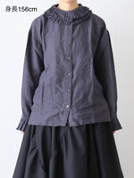 画像をギャラリービューアに読み込む, BUNON タックカラーブラウス [BN2642]
