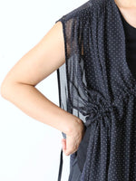 画像をギャラリービューアに読み込む, TOUJOURS ドローストリングジレドレス [TM43ID03]
