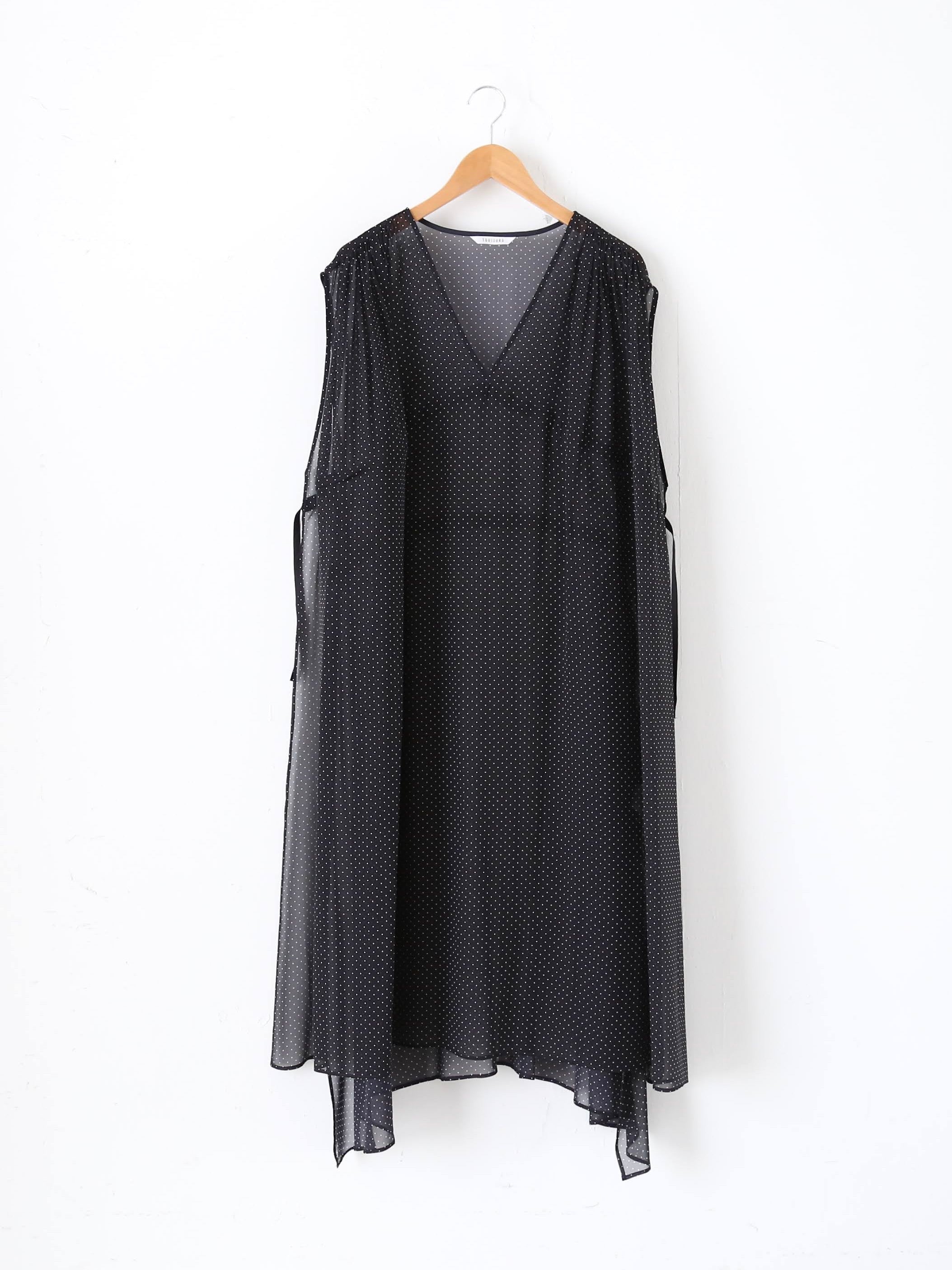 TOUJOURS ドローストリングジレドレス [TM43ID03]