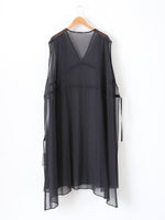 画像をギャラリービューアに読み込む, TOUJOURS ドローストリングジレドレス [TM43ID03]
