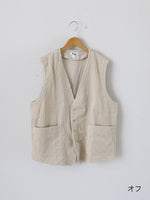 画像をギャラリービューアに読み込む, YARMO オーバーサイズドスリーブレスジャケット [YAR-25AW J22]
