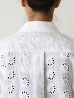 画像をギャラリービューアに読み込む, tao 綿ローン刺繍×綿ブロードブラウス [TQ-B012-051]
