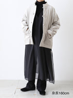 画像をギャラリービューアに読み込む, TOUJOURS ドローストリングジレドレス [TM43ID03]
