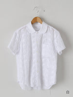 画像をギャラリービューアに読み込む, tao 綿ローン刺繍×綿ブロードブラウス [TQ-B012-051]
