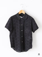 画像をギャラリービューアに読み込む, tao 綿ローン刺繍×綿ブロードブラウス [TQ-B012-051]
