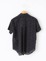 画像をギャラリービューアに読み込む, tao 綿ローン刺繍×綿ブロードブラウス [TQ-B012-051]
