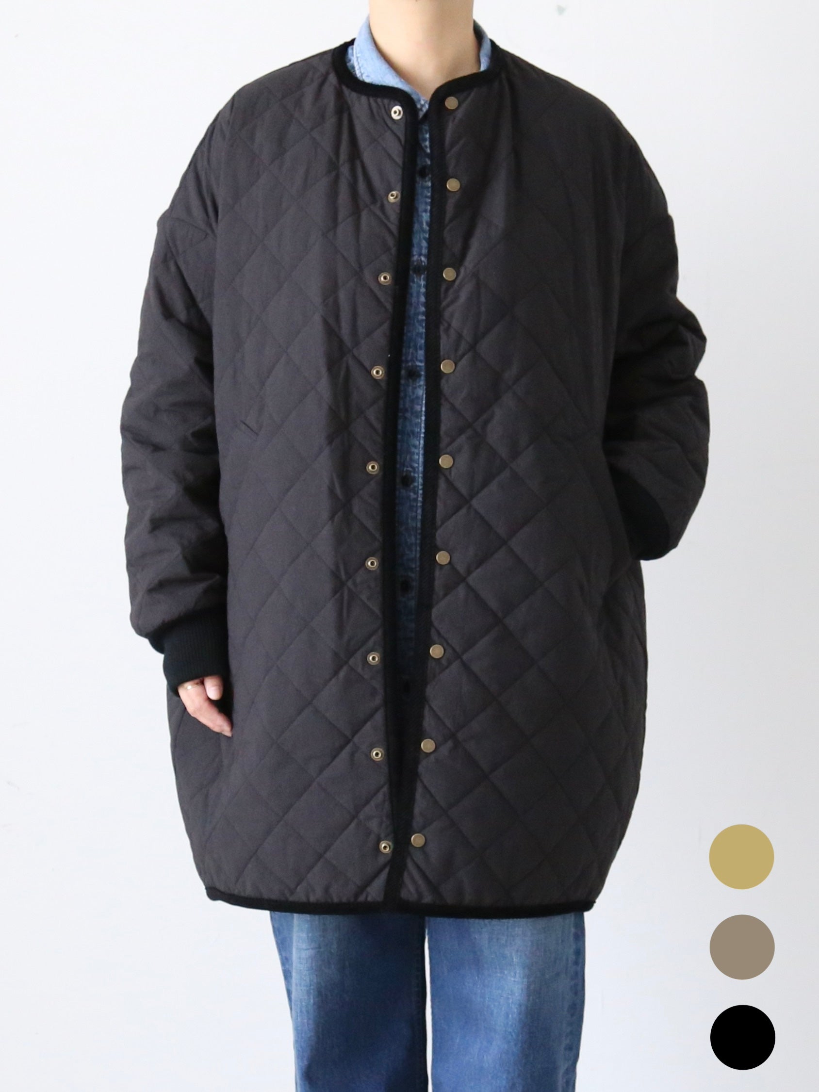 R&D.M.co.- キルティングコート ハーフ丈 フラックス R&D.M.Co R&D.M.co.- キルティングコート ハーフ丈 フラックス R&D.M.Co