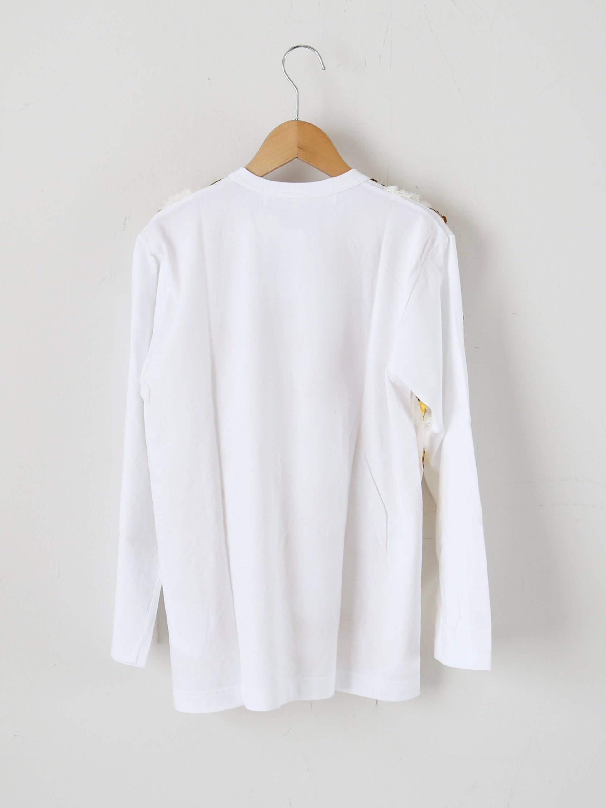 tao  エステルチュール×綿天竺 刺繍Tシャツ [TP-T008-051]