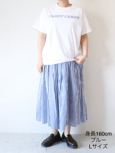 R&D.M.Co- CANDY CANDY Tシャツ ストライプ [8187] – CREER