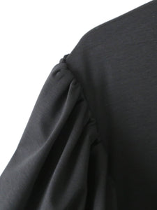 noir kei ninomiya 綿ポンチ バルーンスリーブ Tシャツ コットン100