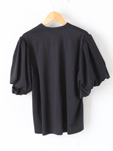 noir kei ninomiya 綿ポンチ バルーンスリーブ Tシャツ コットン100 noir kei ninomiya 綿ポンチ バルーンスリーブ Tシャツ コットン100