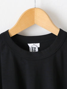 noir kei ninomiya 綿ポンチ Tシャツ ギャザー ショート丈