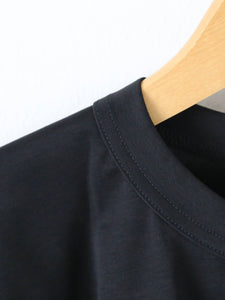 noir kei ninomiya 綿ポンチ Tシャツ ギャザー ショート丈