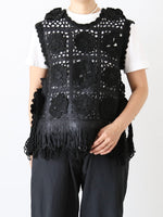 画像をギャラリービューアに読み込む, tao  エステル×アクリルかぎ針モチーフ編ベスト [TP-N006-051]
