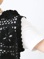 画像をギャラリービューアに読み込む, tao  エステル×アクリルかぎ針モチーフ編ベスト [TP-N006-051]
