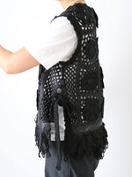 画像をギャラリービューアに読み込む, tao  エステル×アクリルかぎ針モチーフ編ベスト [TP-N006-051]
