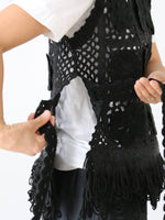 画像をギャラリービューアに読み込む, tao  エステル×アクリルかぎ針モチーフ編ベスト [TP-N006-051]
