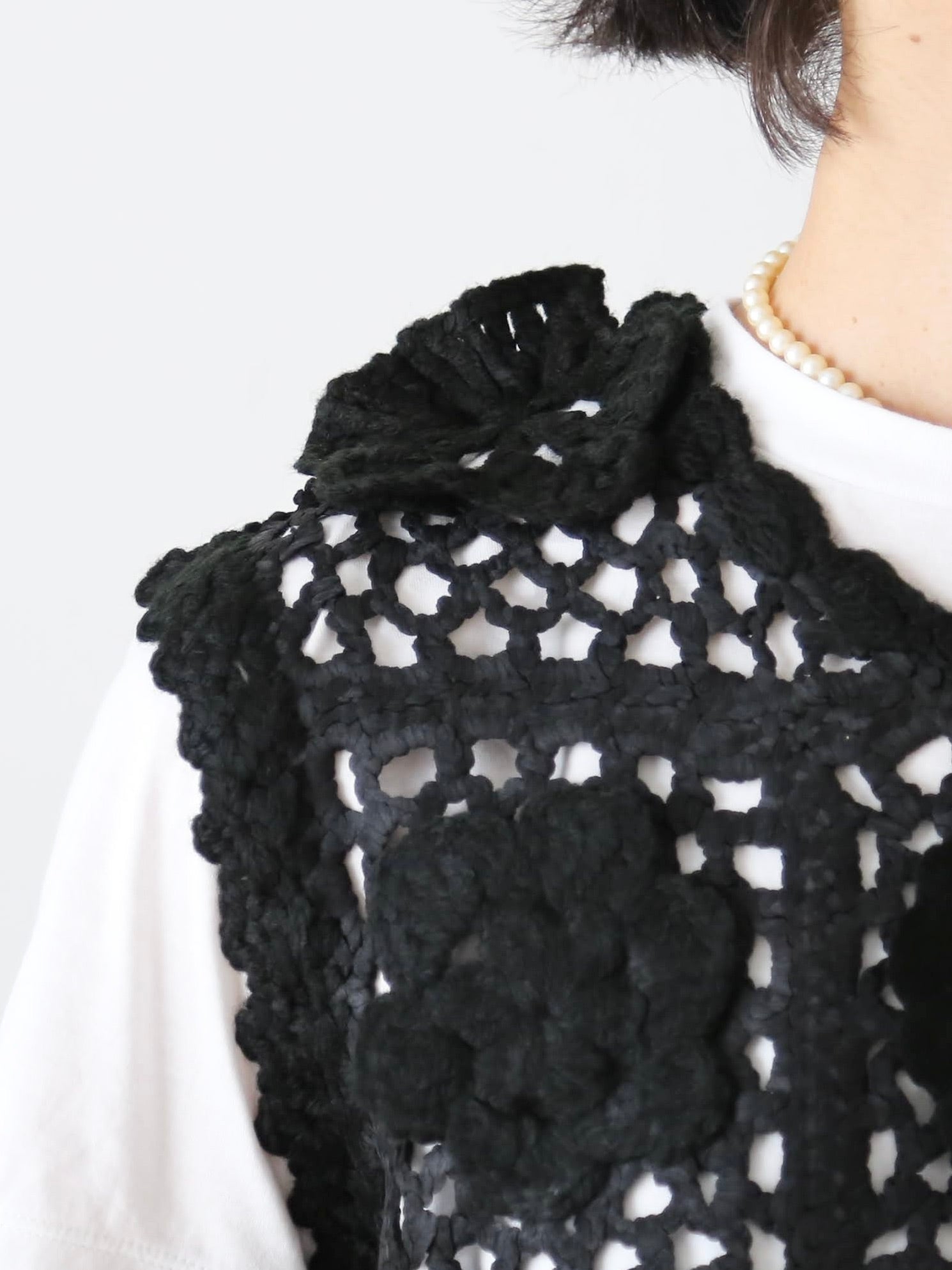 tao  エステル×アクリルかぎ針モチーフ編ベスト [TP-N006-051]