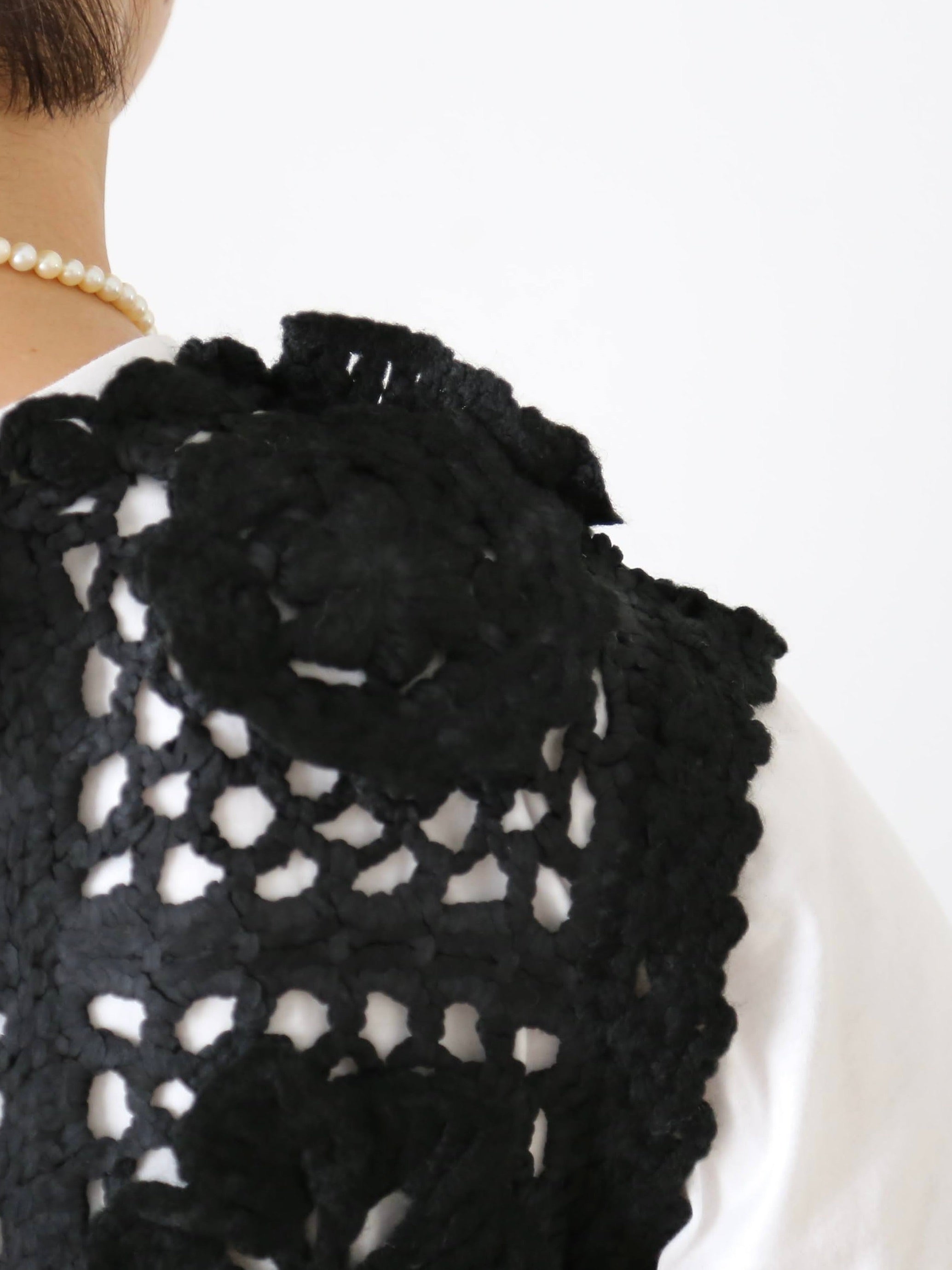 tao  エステル×アクリルかぎ針モチーフ編ベスト [TP-N006-051]