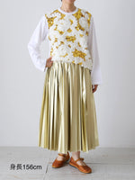 画像をギャラリービューアに読み込む, tao  エステルチュール×綿天竺 刺繍Tシャツ [TP-T008-051]
