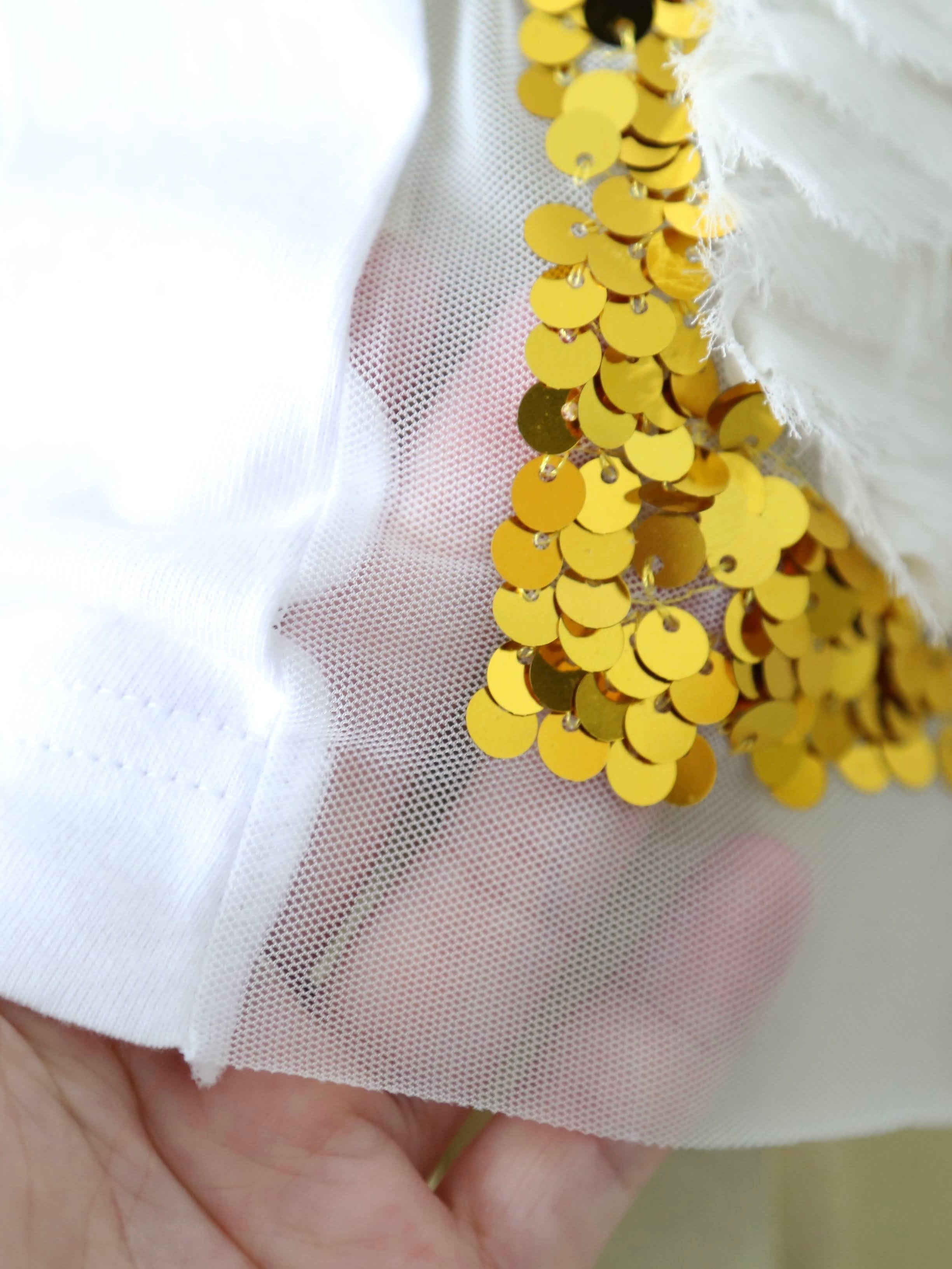 tao  エステルチュール×綿天竺 刺繍Tシャツ [TP-T008-051]