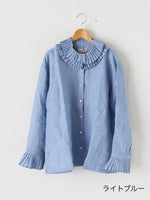 画像をギャラリービューアに読み込む, BUNON タックカラーブラウス [BN2642]
