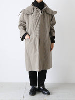 画像をギャラリービューアに読み込む, R&amp;D.M.Co- ガンクラブチェックフーディコート [7819]
