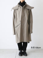 画像をギャラリービューアに読み込む, R&amp;D.M.Co- ガンクラブチェックフーディコート [7819]
