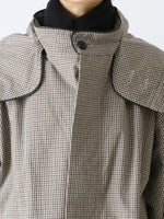 画像をギャラリービューアに読み込む, R&amp;D.M.Co- ガンクラブチェックフーディコート [7819]
